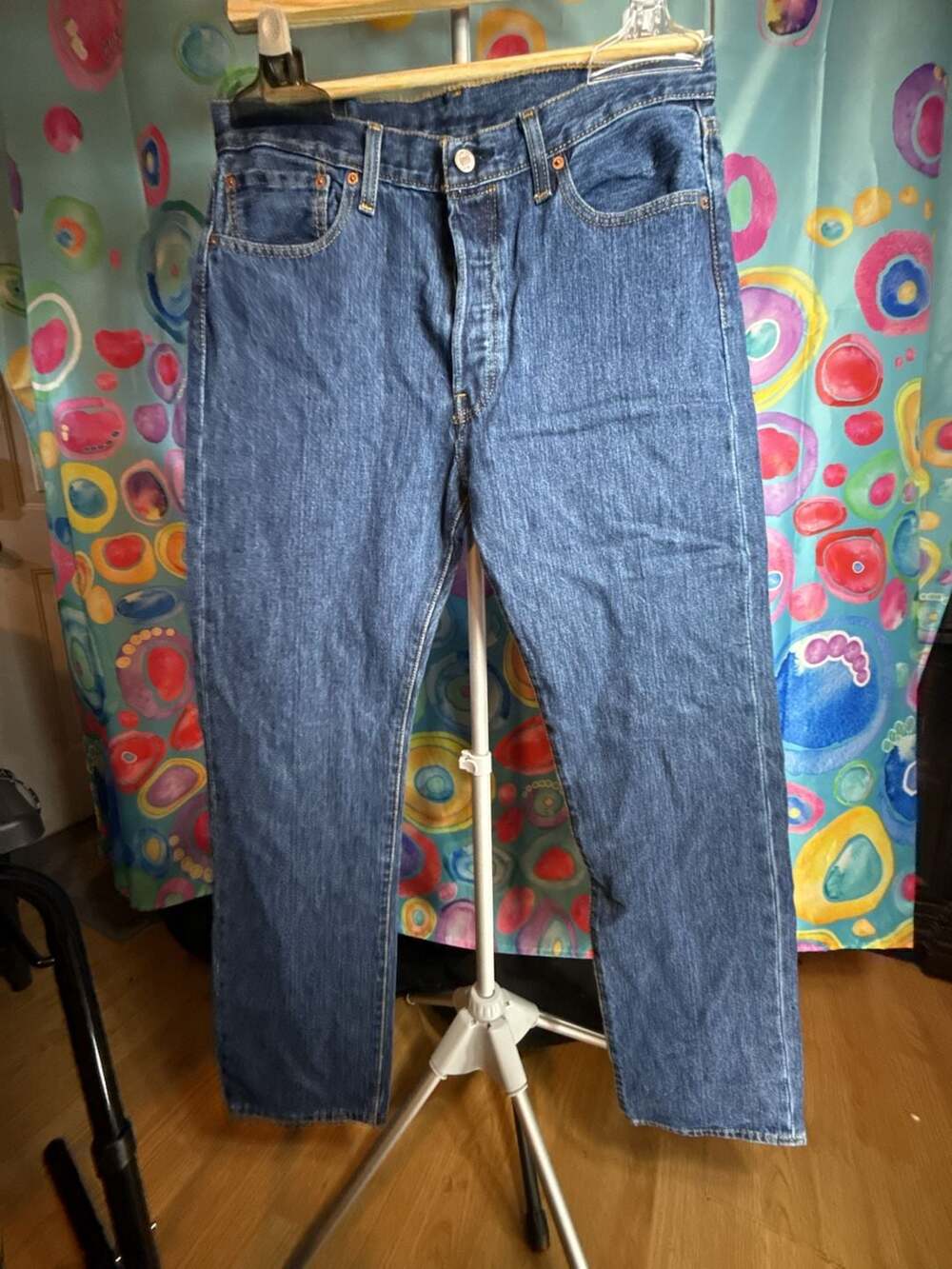 Levi's 501 Original Fit Straight Leg Jeans, Men's Size 33x32